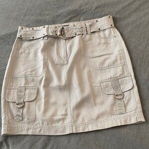Like New WHBM Size 4 Silver Skirt